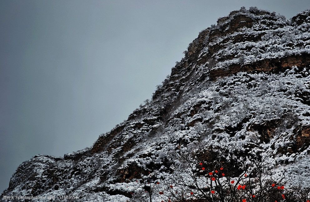 泗沟的薄雪图片