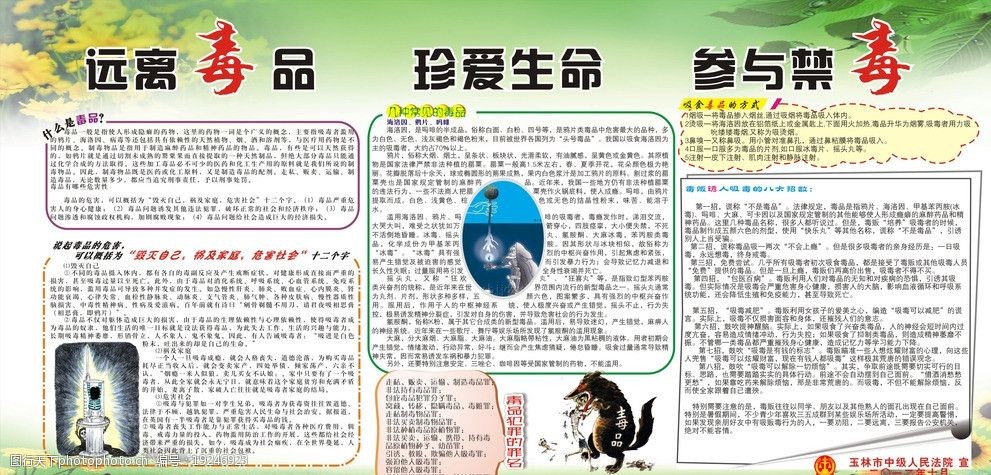 关键词:禁毒板报 禁毒 宣传 板报 广告设计 矢量 cdr