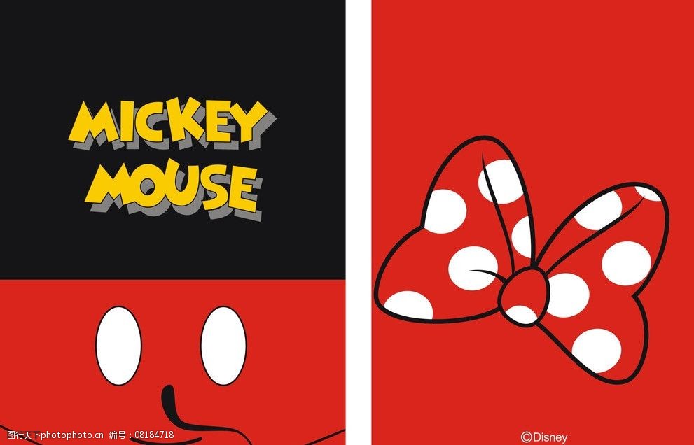 关键词:迪斯尼 米奇老鼠 可爱 蝴蝶结 卡通设计 广告设计 矢量 cdr