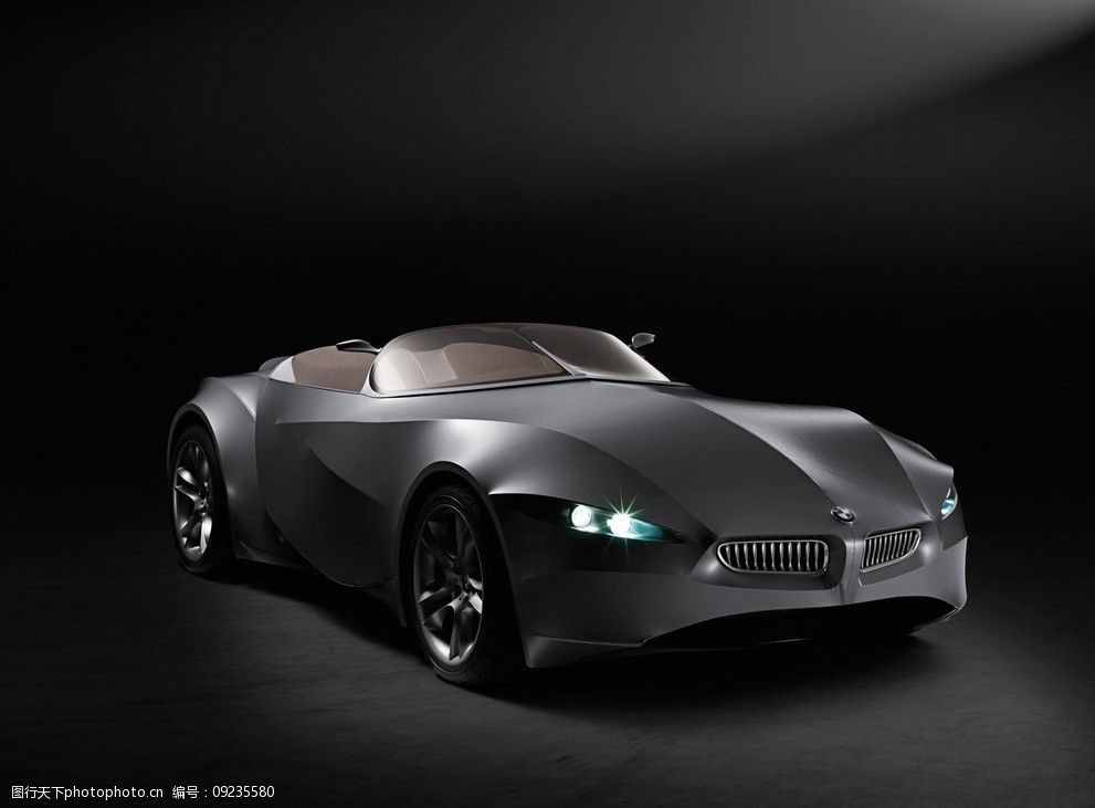 bmw酷黑跑车图片