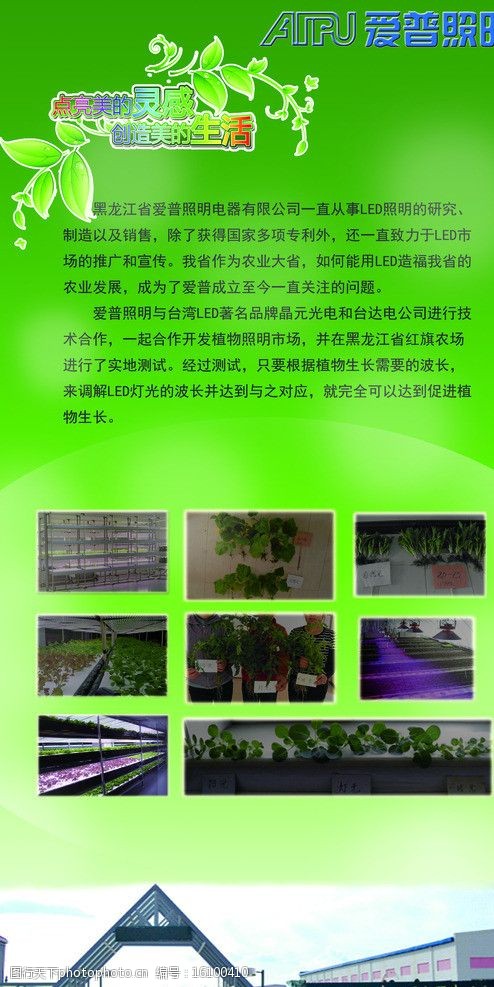 植物照明宣传展架图片图片-图行天下图库