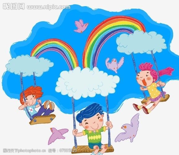 手绘儿童插画图片