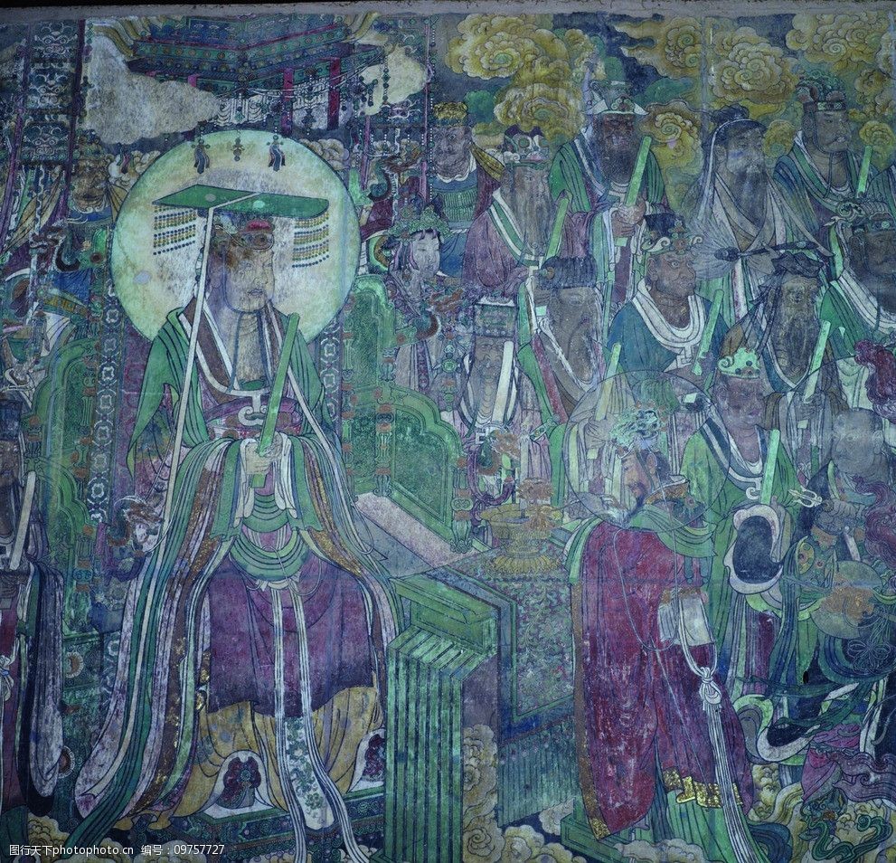 关键词:永乐宫壁画天帝 永乐宫 壁画 帝释天 天帝 美术绘画 文化艺术