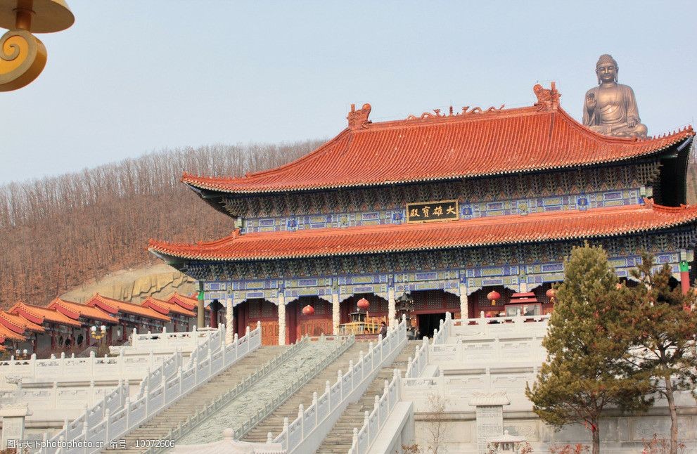 大雄宝殿寺庙古典建筑图片