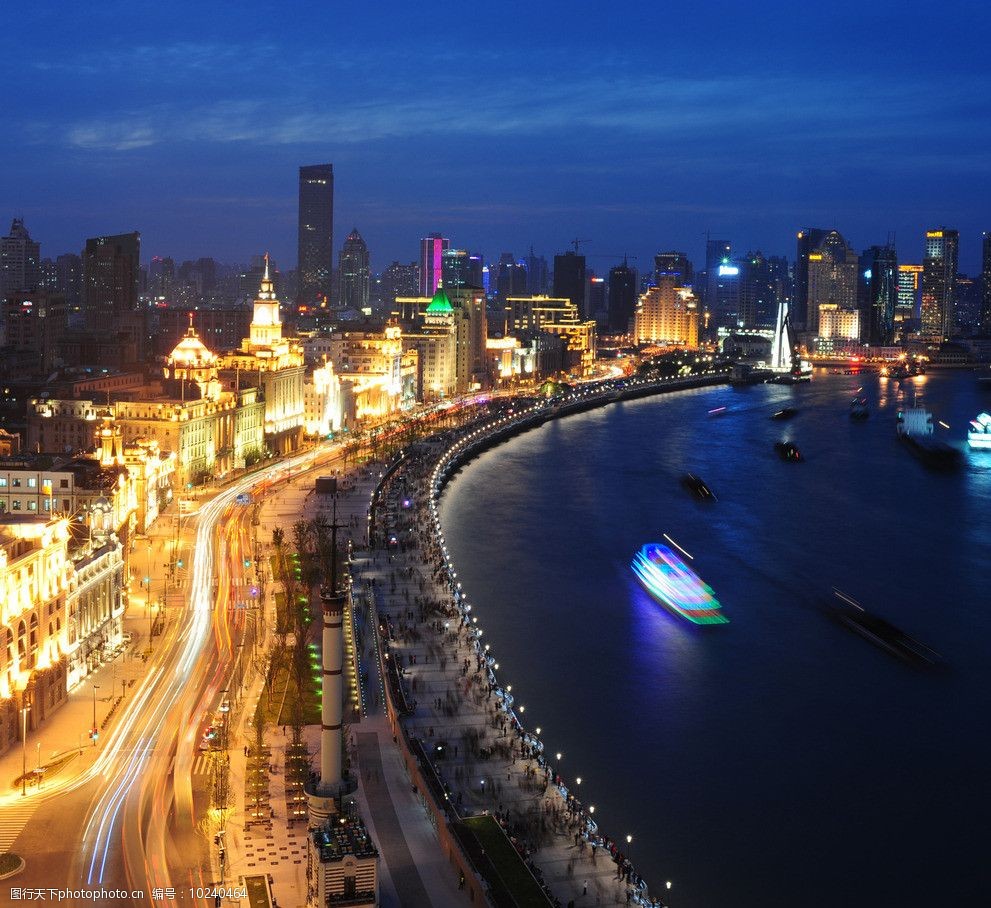 上海外滩夜景图片