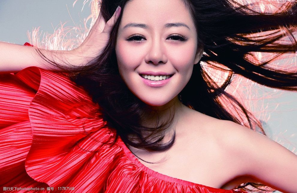 飘逸美女长发图片