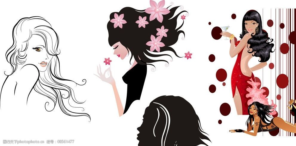 关键词:卡通人物      头型 卡通 花纹 靓女 发型 矢量发型 时尚 其他