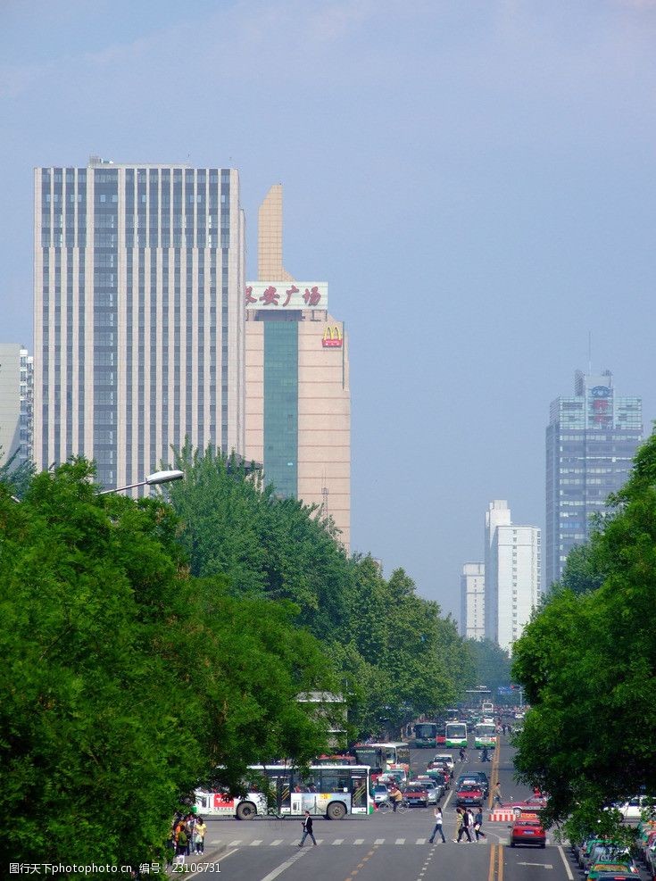 石家庄中山路街景