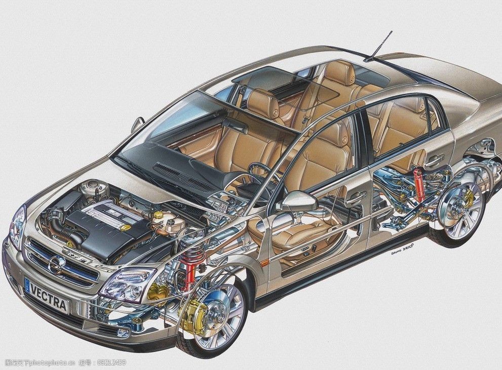 欧宝汽车透视图图片