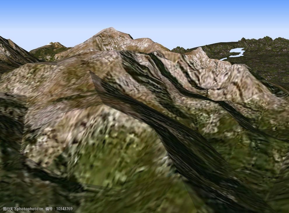 山体3d模型图片
