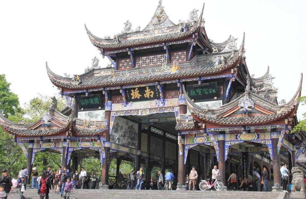 都江堰南桥图片