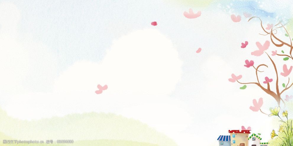 关键词:卡通背景 卡通 房屋 树木 风景 漫画 风景漫画 动漫动画 设计