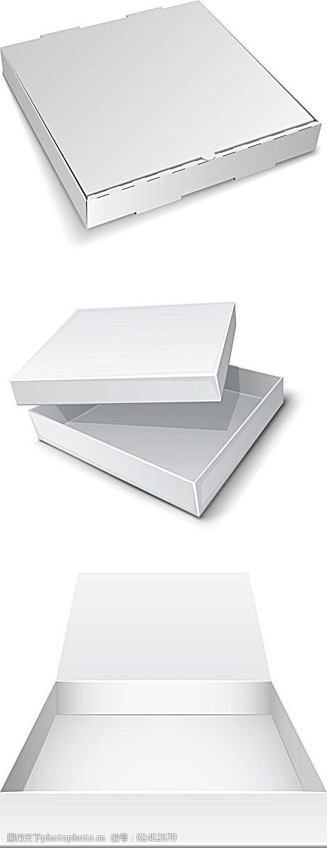 关键词:披萨盒子白色模板矢量素材免费下载 纸盒 纸箱 白色盒子 披萨
