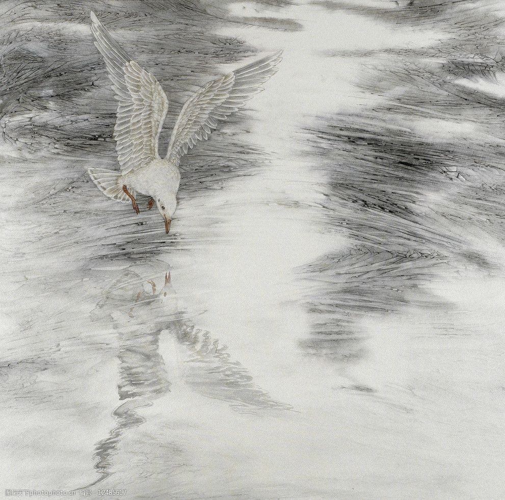 关键词:动物国画 鸟 工笔画 意境 绘画 艺术 绘画书法 文化艺术 设计