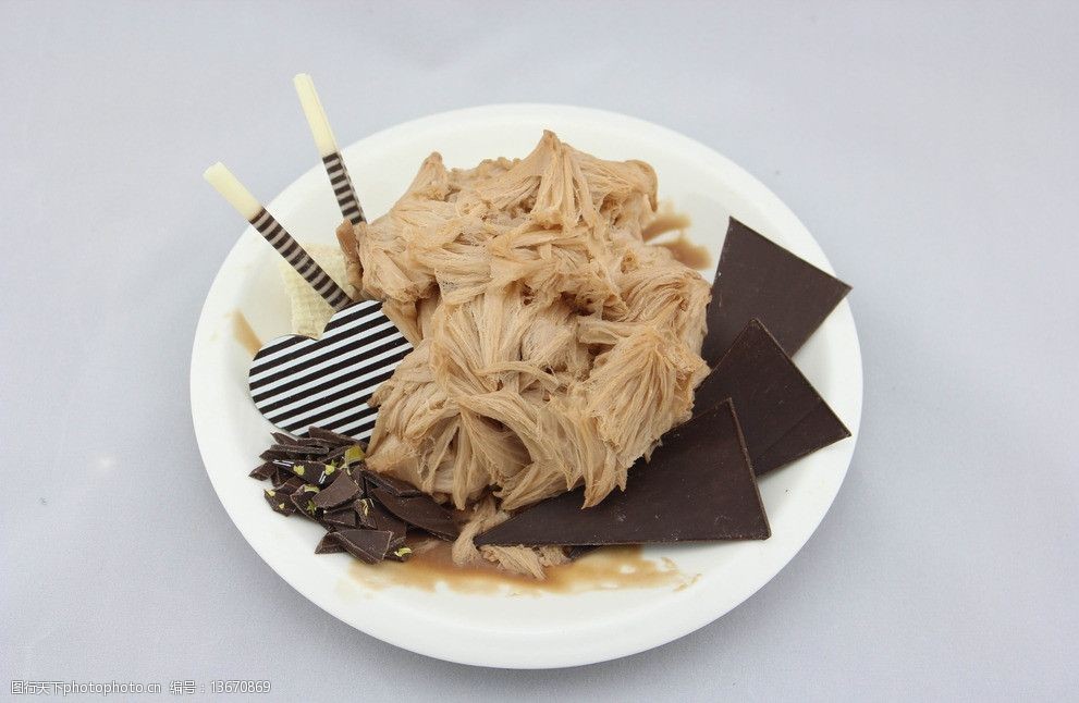 巧克力绵绵冰图片