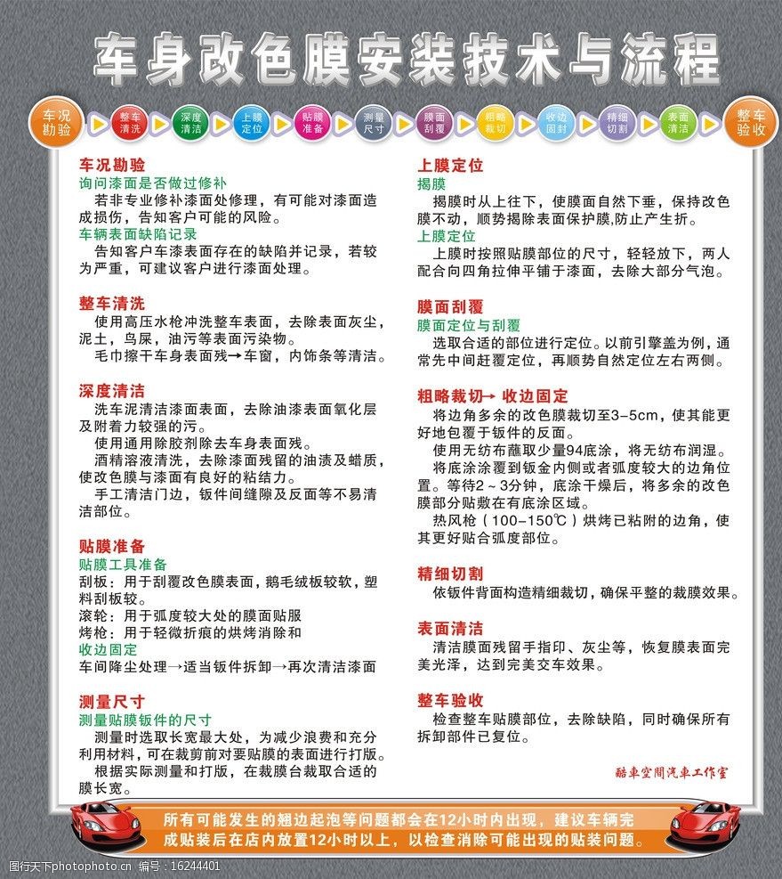 改色膜流程图图片