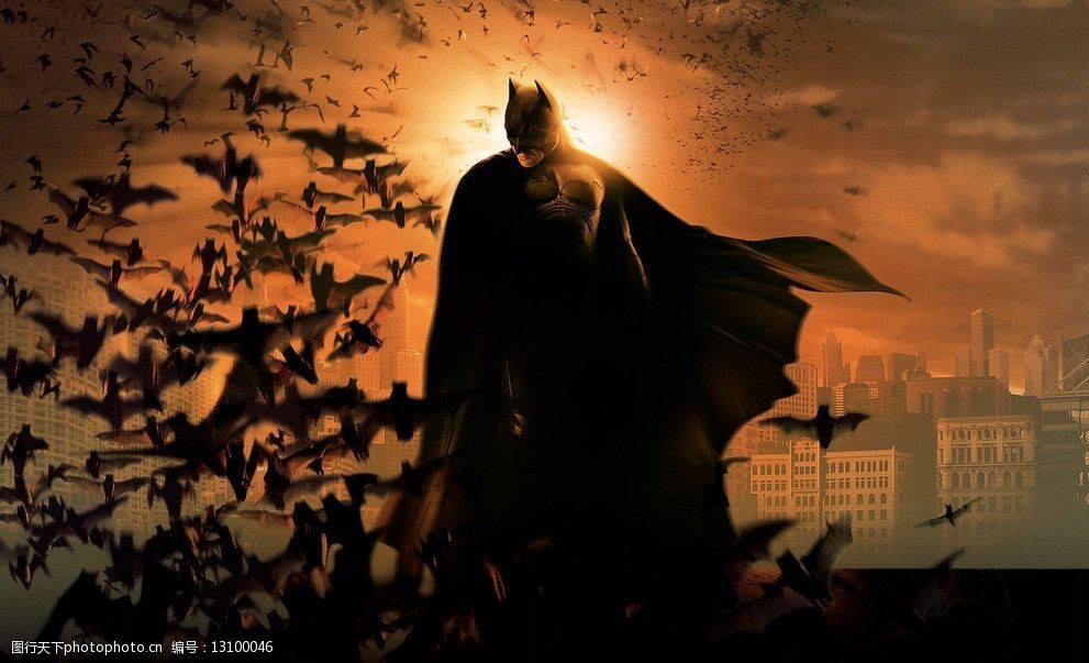 关键词:蝙蝠侠 黄昏 蝙蝠 城市 壁纸 影视娱乐 文化艺术 设计 72dpi