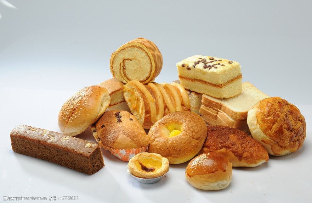 各种面包糕点图片