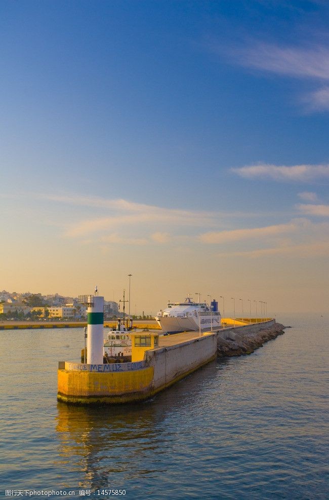 國外碼頭海景圖片