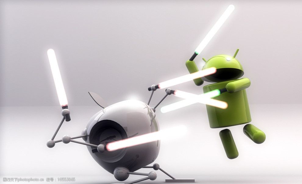 关键词:安卓对抗苹果 星球大战 光剑 安卓 苹果 对抗 对战 企业logo