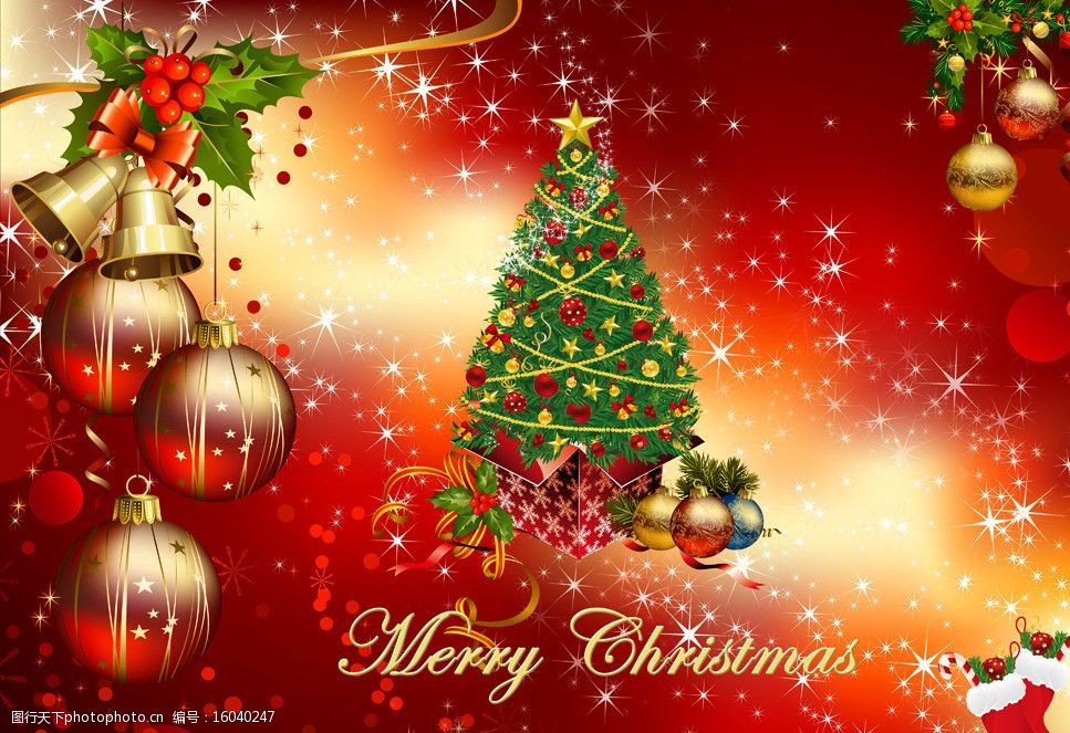 圣诞节 松树 贺卡 背景 圣诞节背景 彩球 圣诞节彩球 炫光 节日素材