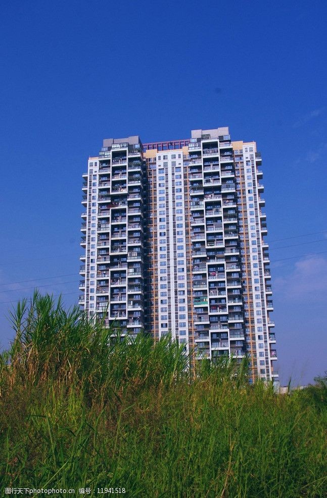 城市楼景绿色环保图片