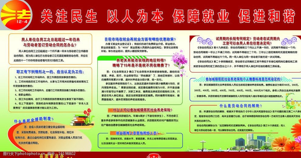 关注民生展板图片