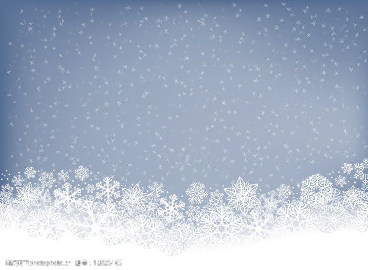 梦幻雪花背景图片