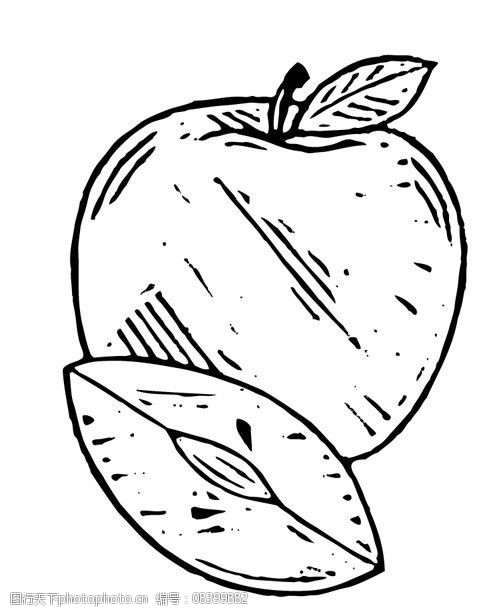 简单的水果线描画图片