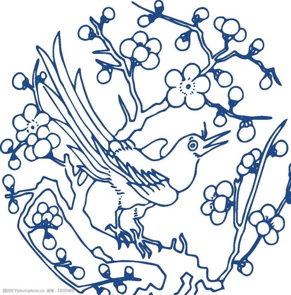 花鸟图案图片