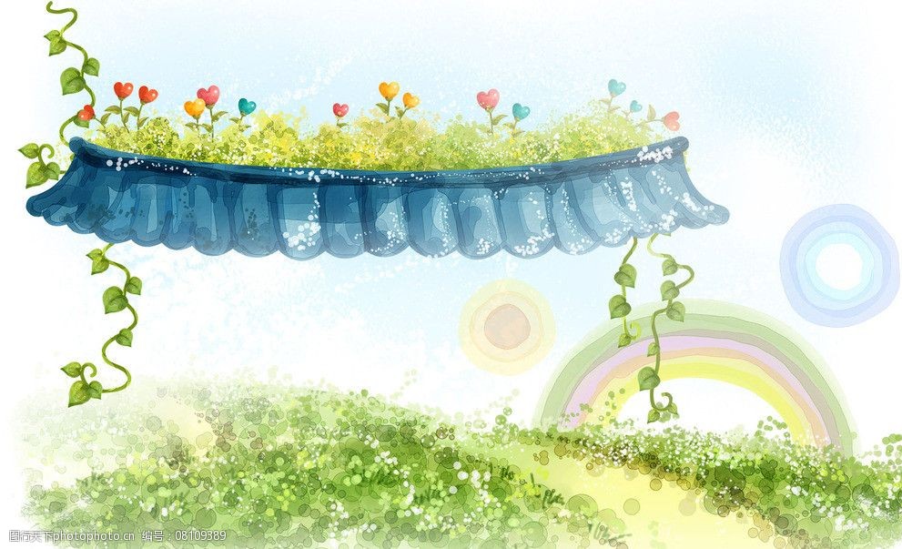 卡通漫画背景图片