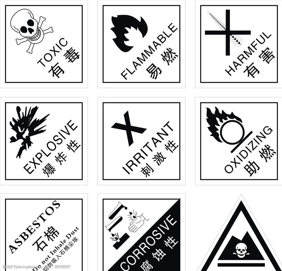 危险警示标语图片