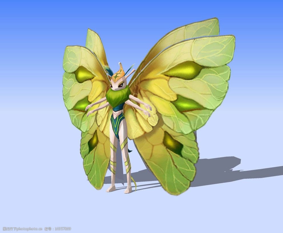 蝶精灵3d模型图片