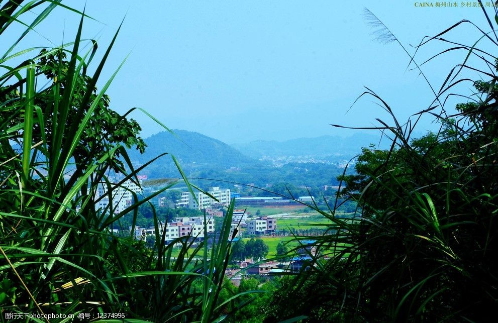 梅州山水鄉村景色圖片