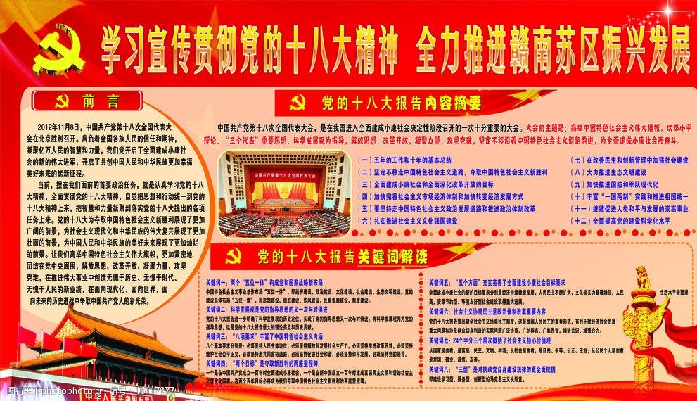 十八大宣传栏图片