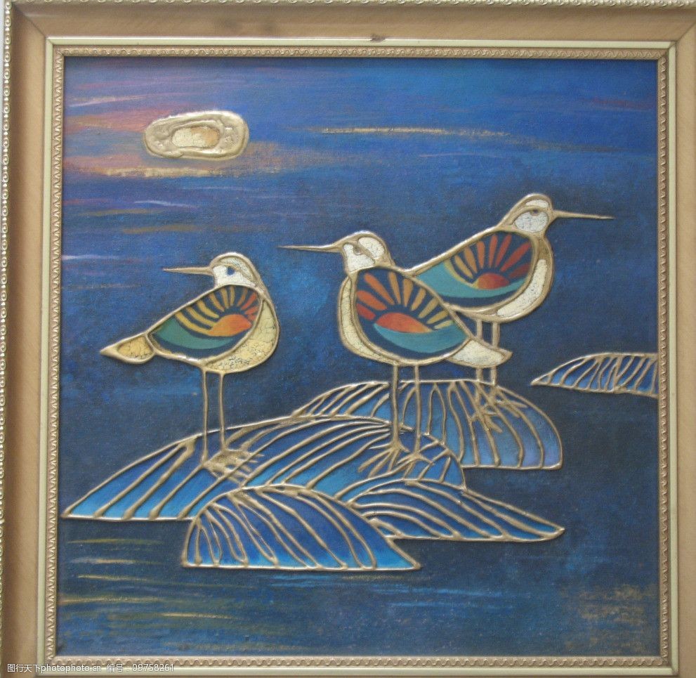 申坤砺粉装饰画作品图片