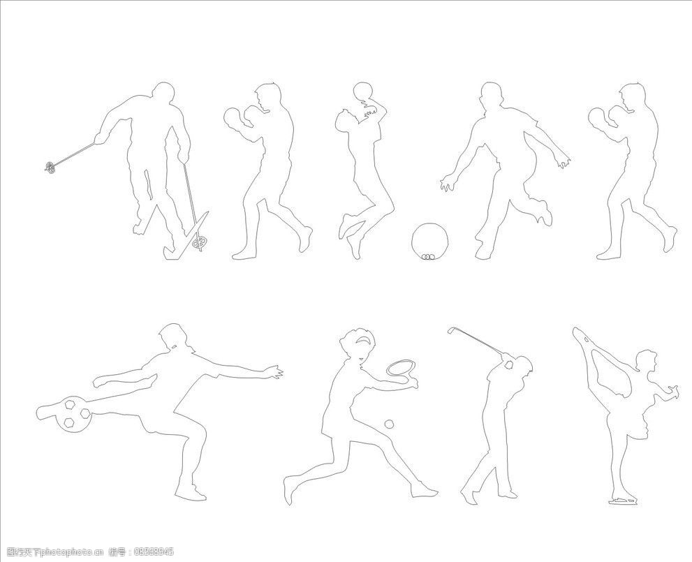關鍵詞:體育運動人物 體育 運動 足球 籃球 人物 矢量 體育運動 舞蹈