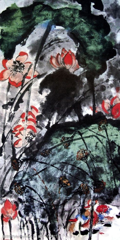 彩墨画图片