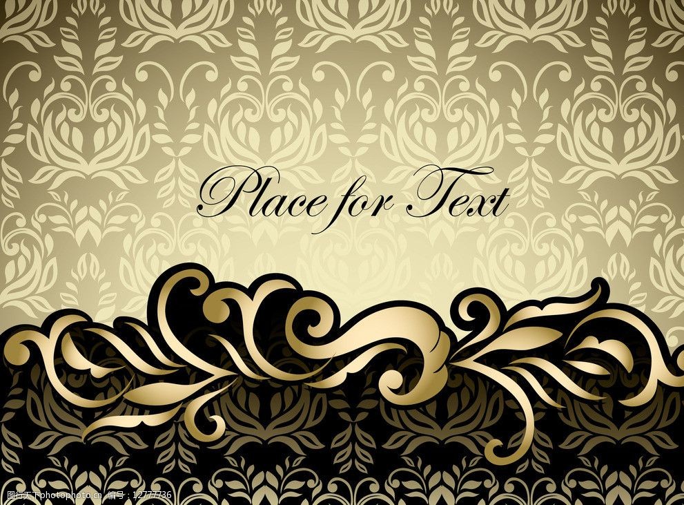 古典欧式花纹底纹图片