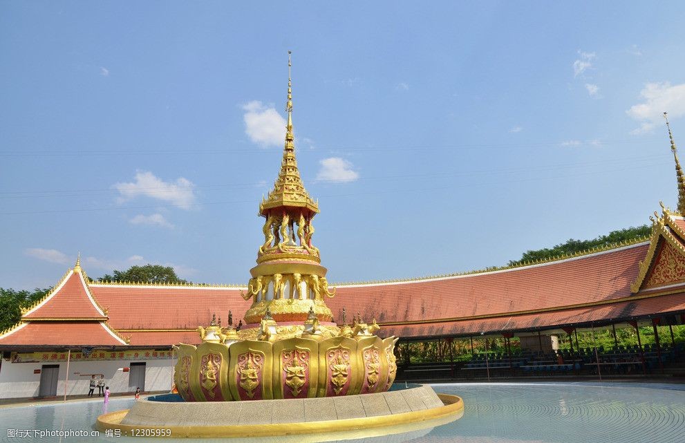 西雙版納大佛寺雲南西雙版納圖片