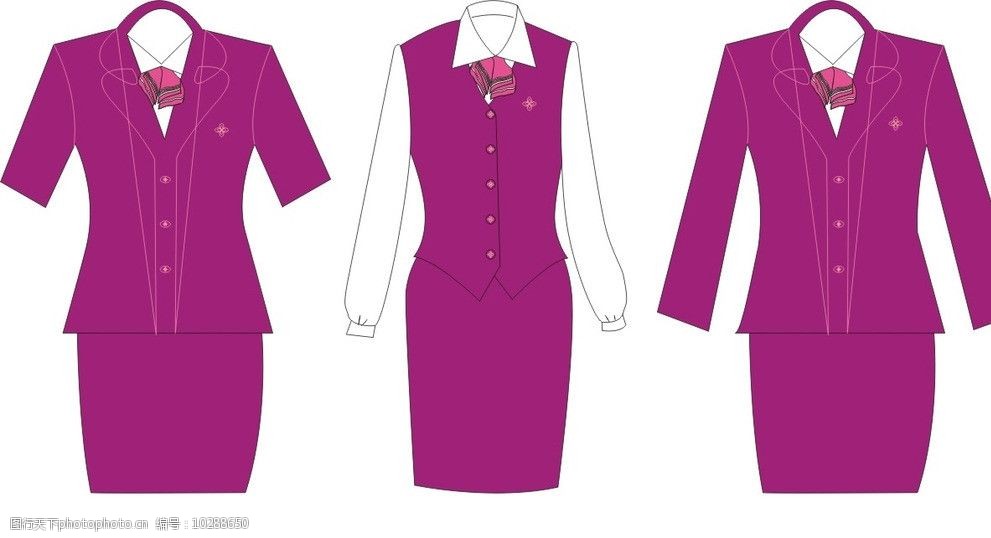 关键词:工作服 制服 vi设计 春夏冬装      服装设计 广告设计 矢量