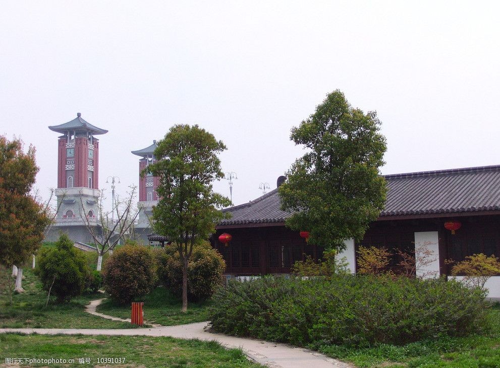 桥头公园一角图片