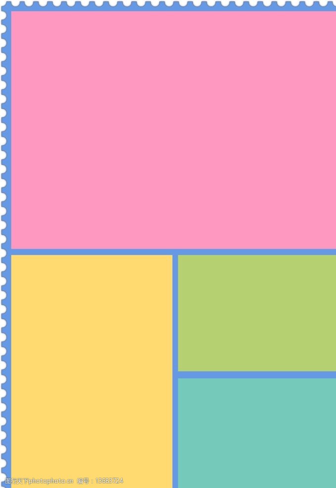 四色分栏打底图图片