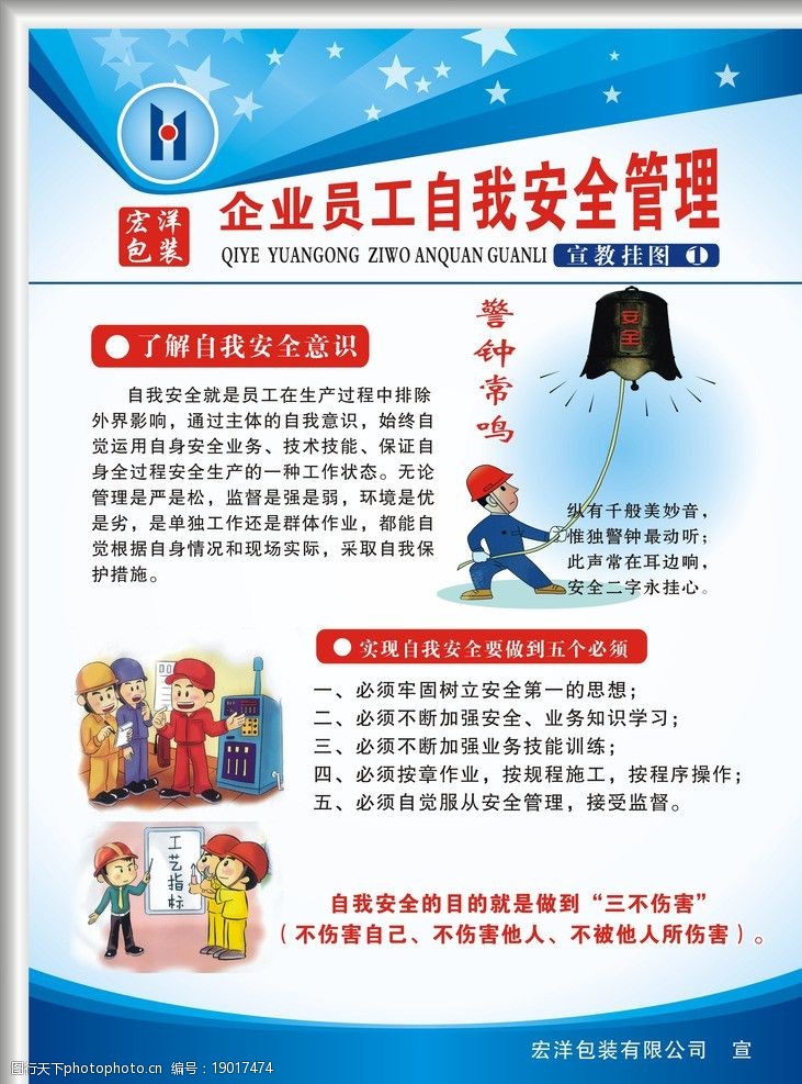 安全生产管理展板图片