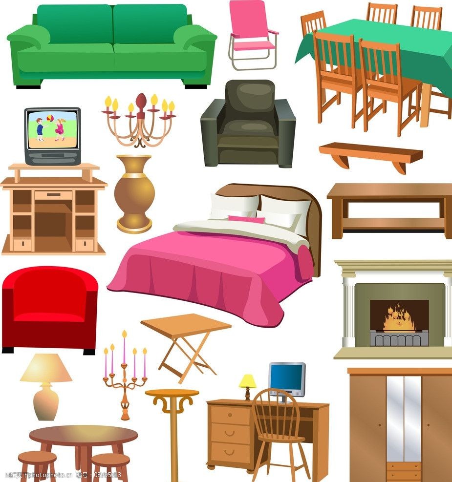 矢量家具图片