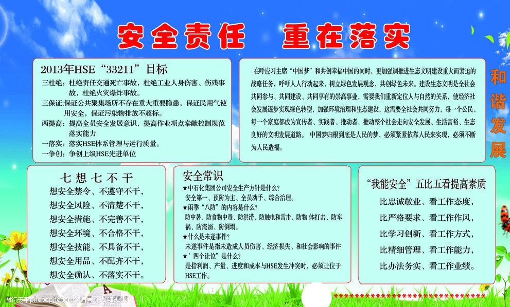 安全展板图片