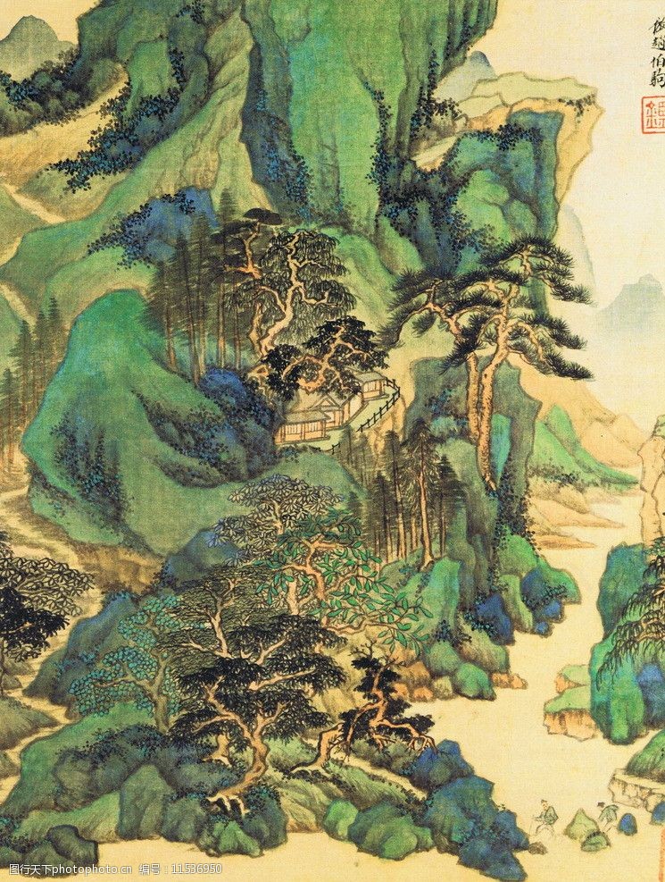 关键词:王鉴 仿古山水册 仿古 山水 册页 九开 王鉴山水 绘画书法