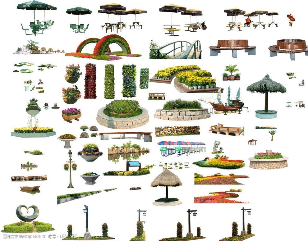 中景小品装饰素材图片