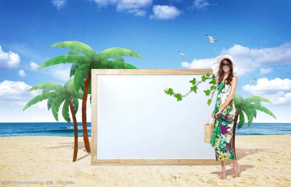 海边美女图片图片-图行天下图库