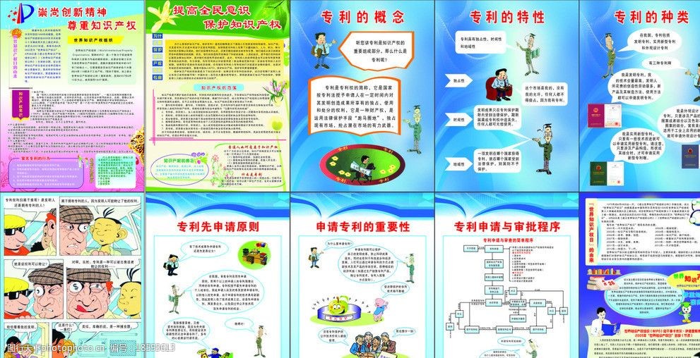 知识产权专利海报图片